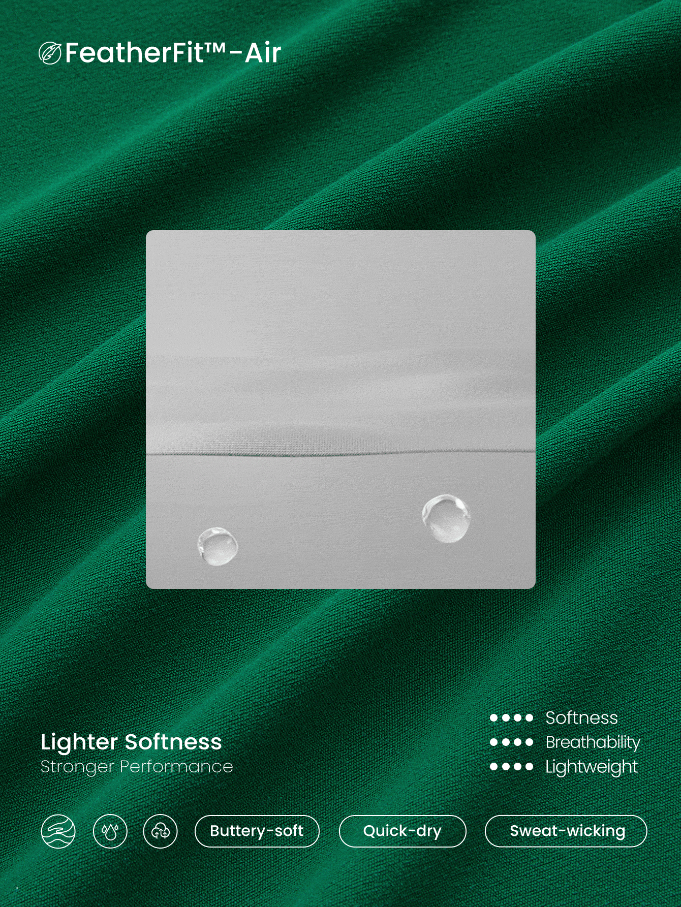 GLOWMODE X Nature Dream Bali 30" FeatherFit™-Air Sweat-Wicking Quick-Dry Foldover Waistband Flare Leggings Low Impact Yoga Pilates Studio Daily Casual Wear - Green - View 5