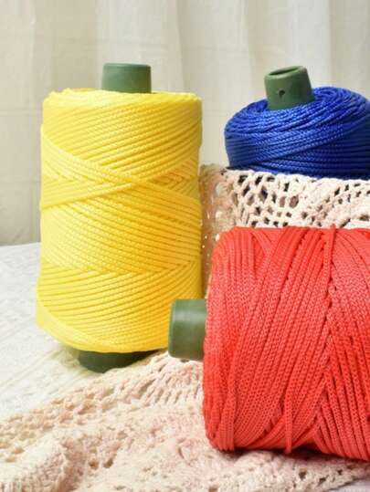 250g/卷 DIY 编织绳、钩针线、夏季轻粘胶冰绳、太阳帽手工编织 DIY、钩针、靠垫空心亮纱用于钩针钩针包帽子鞋子