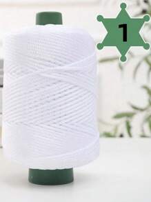 250g/卷 DIY 编织绳、钩针线、夏季轻粘胶冰绳、太阳帽手工编织 DIY、钩针、靠垫空心亮纱用于钩针钩针包帽子鞋子 - 彩色 - 查看 4