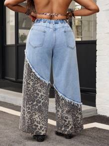 Slaydiva Blugi din denim casual de vară mărimi plus - Negru - Vizualizare 2