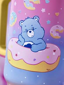 SHEIN X Care Bears 40 盎司带手柄和吸管的平底杯，隔热不锈钢平底杯，双真空旅行杯 - 彩色 - 查看 8