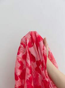 Soleia Áo cánh tay chuông cổ chữ V in họa tiết hoa Boho cỡ lớn cho nữ có dây buộc phía trước, thích hợp cho kỳ nghỉ, mùa thu/đông, ngày lễ tình nhân - Nhiều màu - Xem 10