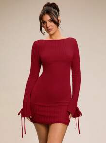 SHEIN BAE Vestido de textura amarillo claro para vacaciones de verano en la playa, vestido de fiesta, vestido escolar, vestido de vacaciones, vestido de cumpleaños, vestido para salir de noche