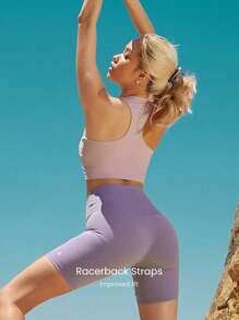 GLOWMODE Featherfit™ Reggiseno Sportivo Racerback Arricciato