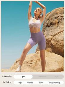 GLOWMODE Featherfit™ Reggiseno Sportivo Racerback Arricciato