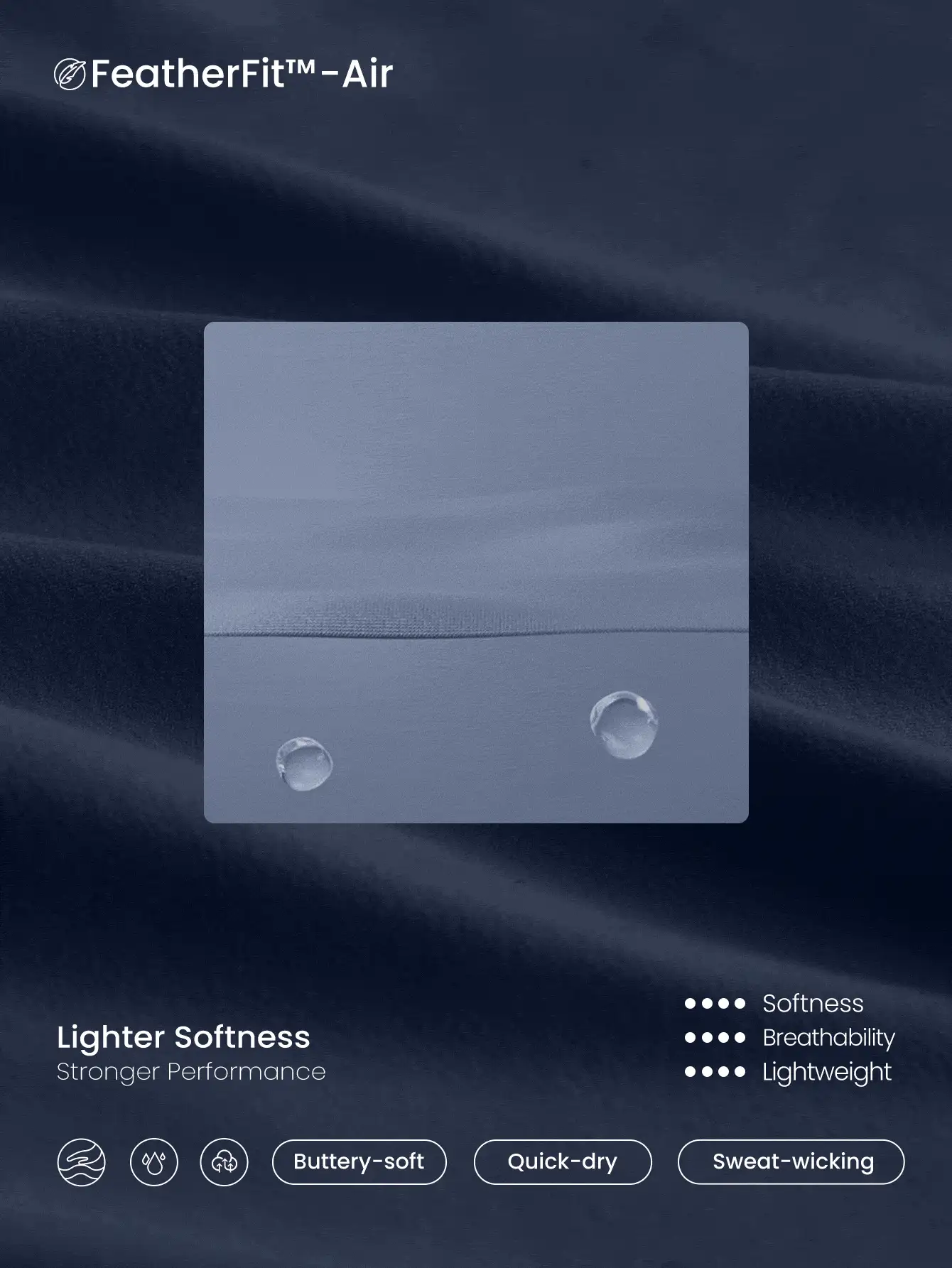 GLOWMODE 2.5 英寸 FeatherFit™-Air 吸汗速干后拉链高圆领紧身衣连体衣连体裤低冲击瑜伽普拉提工作室日常休闲装可拆卸罩杯 - Dark Blue - 查看 5