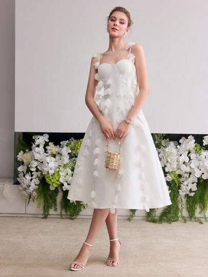 MOTF Soiréza FLOWER APPLIQUES CAMI COCKTAIL DRESS