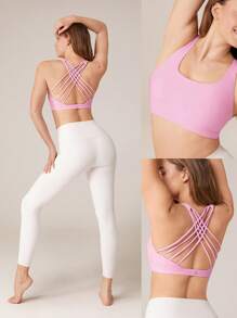GLOWMODE FeatherFit™ Essential Multi-Strap Bra Light Support Low Impact Yoga Daily