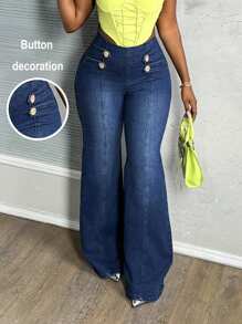 Slaydiva Women's Slim Fit Straight Leg Blue Jeans Baggy Jeans  High Waisted Jeans St Patrick Rave  Jeans Women High Waisted Jeans