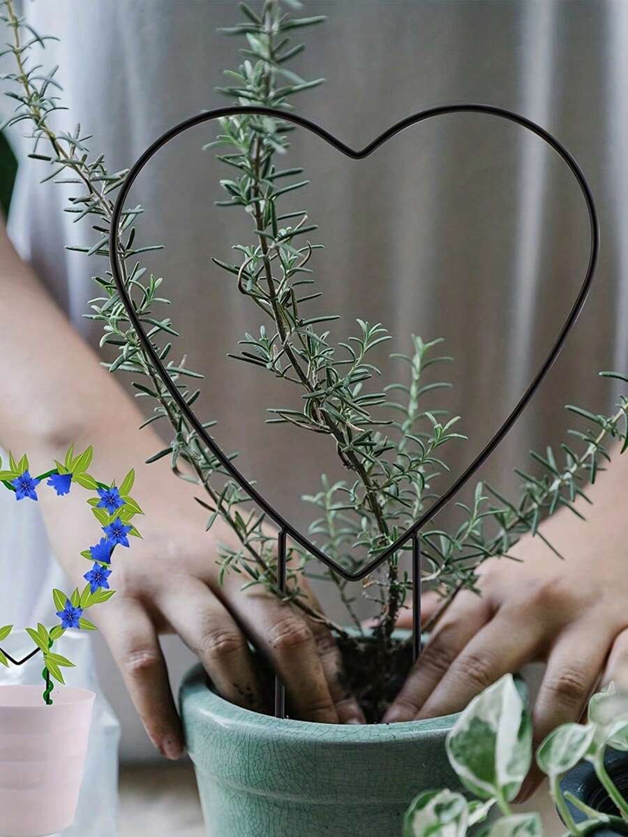 1 件金属花园棚架，用于植物攀爬，妈妈礼物装饰性盆栽支撑桩，带黑色涂层，可扩展盆栽支架，用于藤蔓蔬菜藤蔓花卉露台，攀爬棚架，攀缘植物花卉，铁制攀缘植物，客厅装饰 - 黑色 - 查看 1