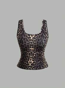 Sweetra Plus Size Women's Summer Short Square Neck Pleated Casual Tank Top