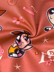 THE POWERPUFF GIRLS X SHEIN 3pcs Plus Size Women Cute Cartoon Blossom, Bubbles, Buttercup Pattern Panties,Comfy, Bacis, Kawaii,Y2K,Cute,Sweet - Multicolor - View 6