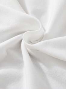 年轻男孩篮球口号印花短袖 T 恤，休闲夏季 - 白色 - 查看 5