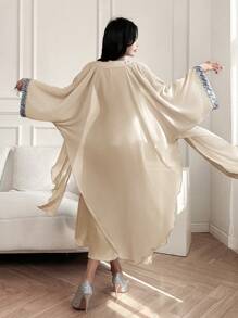 DAZY 2 Pieces Set : Sleeveless Patchwork Shirt Dress & Shirt For Women