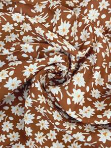 Sunnyshic Vestito elegante e affascinante con bretelle a spaghetti, schiena scoperta, arricciature e fantasie floreali ditsy, adatto per Natale, vacanze e abbigliamento da spiaggia per donne in taglie comode
