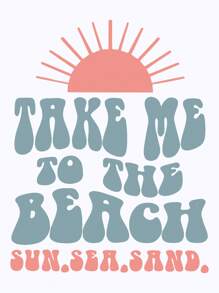 Flirla Plus Size Casual Slogan Print Short Sleeve T-Shirt - White - View 4