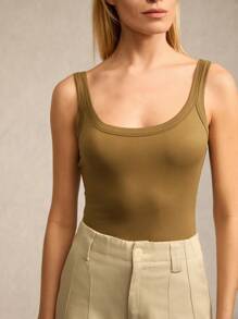 SHEIN BASICS 4 шт./комплект жіночих однотонних в'язаних боді, повсякденні - Різнокольоровий - Переглянути 6