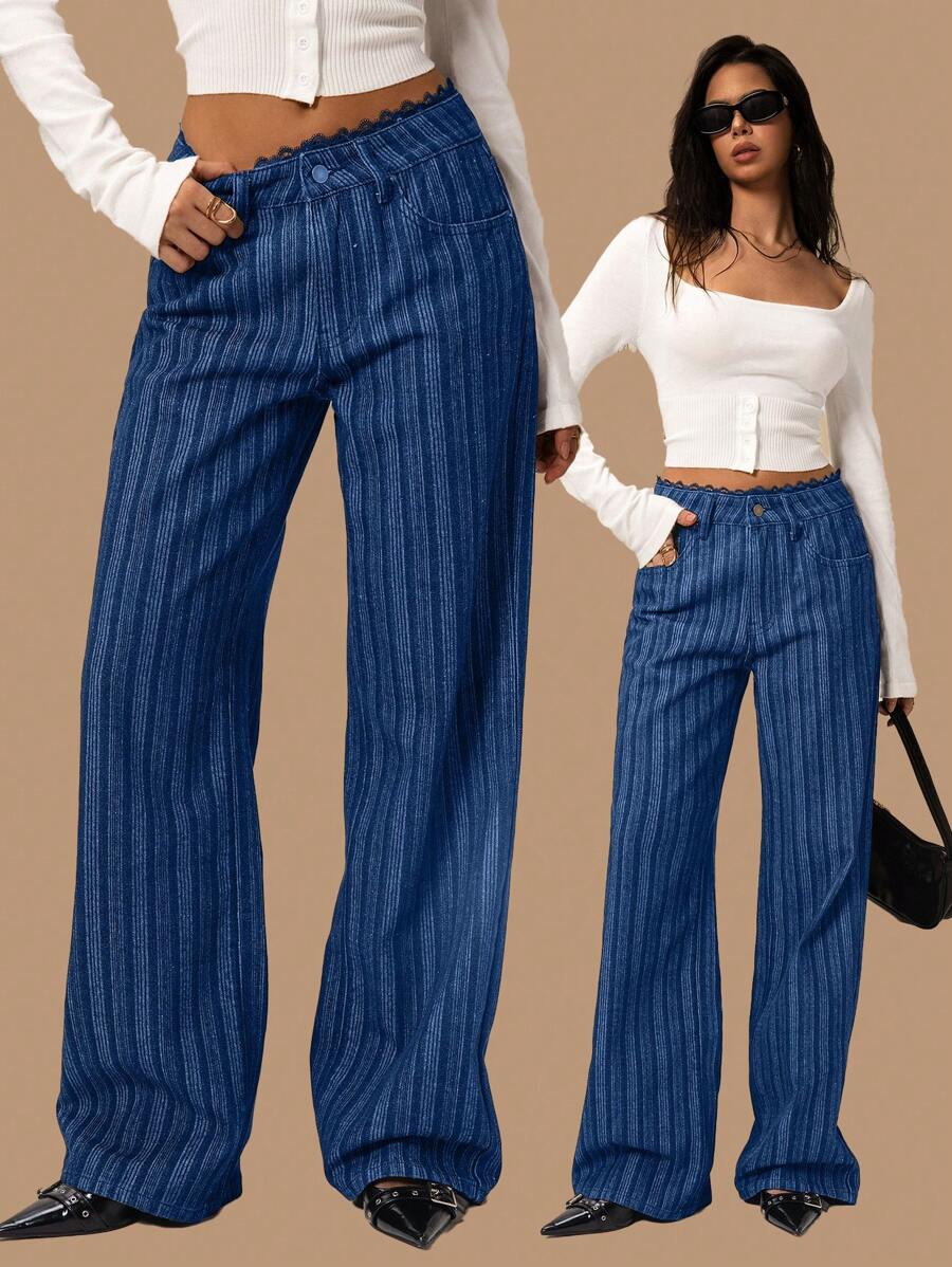 Forever 21 Women's Simple And Fashionable Denim Jeans For Summer