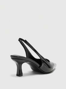 CUCCOO BIZCHIC Black Pointed Toe Women High Heels, Simple Commuter Versatile Pumps - Black - View 8