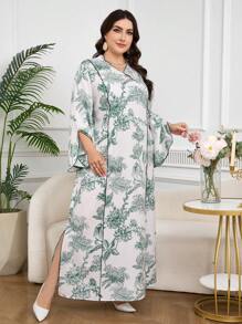 Al Najma Plus Size Casual Simple Fashion Dress For Daily Wear - Multicolor - View 4