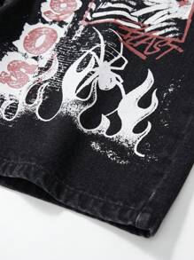 ROMWE MEN Street Life 男士休闲牛仔短裤，适合夏季