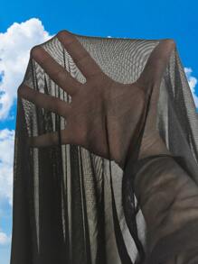 SHEIN Swim 3pcs/Set Women Solid Color Cover-Up & Sarong Combo - Multicolor - View 3