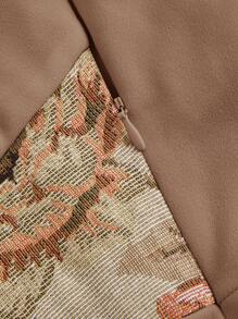 SHEIN MOD Bộ đồ liền thân vải jacquard lạc đà có dây đeo mảnh cạp chun cho nữ, Bộ đồ liền thân cưới cho nữ, Bộ đồ liền thân thu/đông, Quần áo giáo viên, Bộ đồ liền thân phong cách Old Money, Bộ đồ liền thân thường ngày cho công sở, Bộ đồ liền thân ăn trưa, Bộ đồ liền thân đi chơi, Bộ đồ liền thân trang trọng, Bộ đồ liền thân một mảnh - Lạc đà - Xem 4