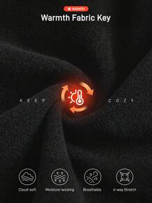 Women's Solid Color Zip-Up Half Placket Long Sleeve Hooded Outdoor Sports Sweatshirt - Black - View 2