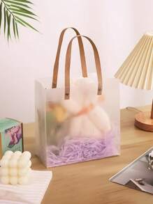 SHEIN 10 Peças Sacos de Presente Transparentes para Empacotar e Armazenar Presentes de Feriados, Dia dos Namorados, Casamento de Dia dos Namorados, Aniversário, Caixa de Armazenamento