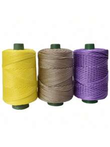 250g/卷 DIY 编织绳、钩针线、夏季轻粘胶冰绳、太阳帽手工编织 DIY、钩针、靠垫空心亮纱用于钩针钩针包帽子鞋子 - 彩色 - 查看 6