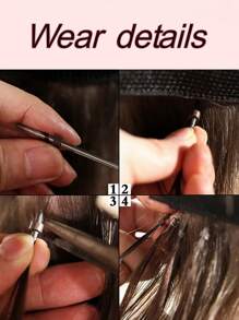 Extension de cheveux humains Remy brésiliens à onglet droit en cheveux humains 100% naturels avec capsule de kératine. Idéal pour les femmes.