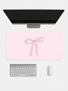 ROMWE Kawaii Cartoon Bow Non-Slip Waterproof Thick Mouse Pad 919979 - Pink - View 1