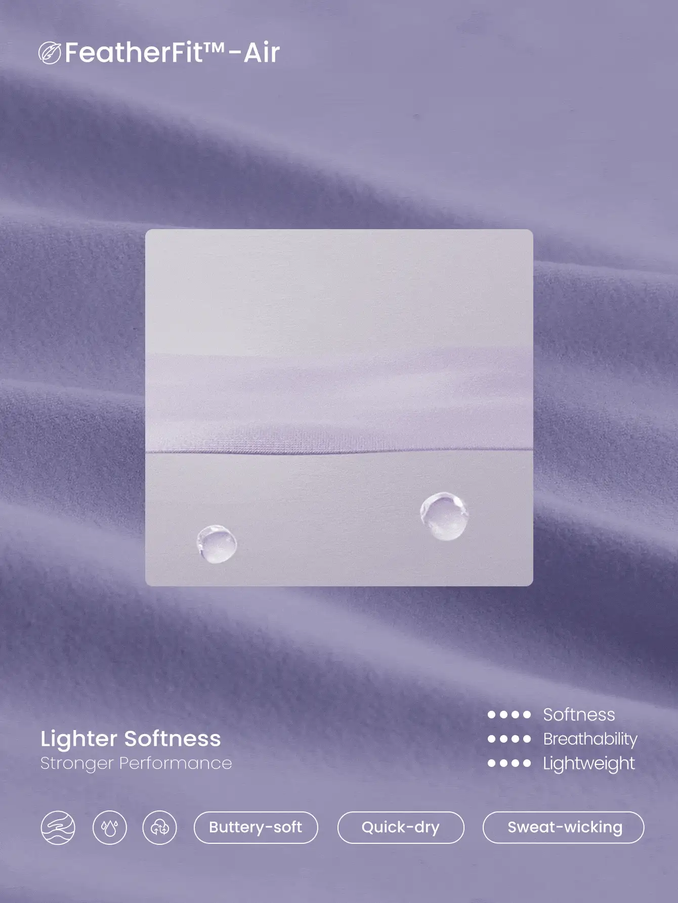 GLOWMODE FeatherFit™-Air Side Slit Adjustable Drawstring Ruched Midi Skirt Daily Casual Quick Dry Moisture Wicking - Mauve Purple - View 4