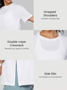 GLOWMODE Tencel Modal Oversized Everymode Tee Daily Casual Summer Compression Shirt