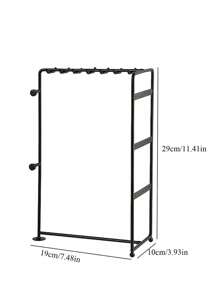 1pc Iron Jewelry Display Rack, Gift For Valentine's Day,Room Decor,Home Decor,Bedroom Decor,Wedding Decor,House Decor,Home Decor Items,Room Decoration Stuff,Room Decor Bedroom,Easter,Storage,Organization And Storage,Bathroom Decor,Bathroom Organizer,Jewelry Organiser,Jelwlry Box,Back-To-School Season - Black - View 2