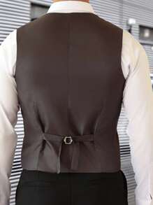 Manfinity Mode Gilet di jeans blu casual e semplice per tutti i giorni, da uomo