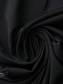 SHEIN Essnce Plus Size Women's Spring And Summer Fashion Casual Comfortable High Elastic Daily Black All-Match Slim Ultra-High Waist Slim Leggings,Women Bottom,Summer Outfits For Women - Black - View 8