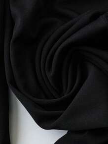 SHEIN Clasi Plus Size Elegant Lace & Rhinestones Patchwork Flare Pants