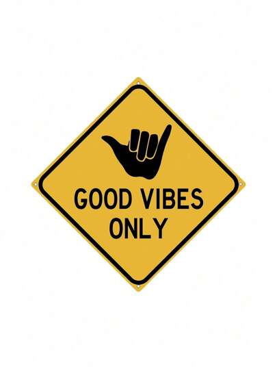 1 יחידה, שלט פח מצחיק "Good Vibes Only" (7.87"X7.87"/20x20 ס"מ) , עיצוב לוח וינטג' חדשני, עיצוב הבית, עיצוב חדר, עיצוב קיר, עיצוב חדר אמבטיה, עיצוב בר, עיצוב בית קפה, עיצוב מוסך, עיצוב בית חווה יום האהבה, חתונת האהבה, יום הולדת