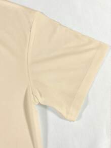 INAWLY 女士标准尺码落肩简约时尚 T 恤，适合夏季