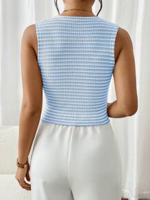 SHEIN Frenchy 女士简约时尚无袖上衣，适合夏季休闲穿着 - 彩色 - 查看 2
