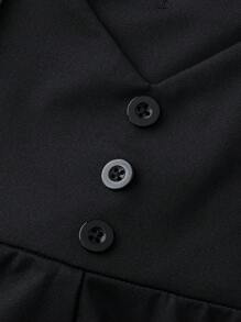 SHEIN Essnce Plus Size Women's Spring And Summer Fashion Casual Comfortable High Elastic Daily Black All-Match Slim Ultra-High Waist Slim Leggings,Women Bottom,Summer Outfits For Women - Black - View 3