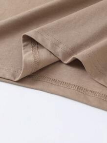 INAWLY Women's Casual Versatile Solid Color Short Sleeve T-Shirt