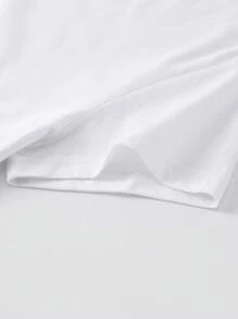 INAWLY Women's Casual Versatile Solid Color Short Sleeve T-Shirt