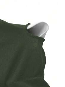 SHEIN Swim Costume da bagno intero donna con spalline sottili in stile solido e semplice - Verde militare - Visualizzare 4
