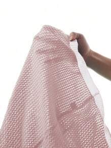 Manfinity Homme Men's Contrast Color Number V-Neck Knit Short Sleeve Top, Spring & Summer Men Mesh Shirt Men Mesh Shirt Number Shirts Men Mesh Top - Pink - View 7