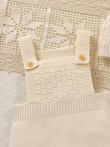 SHEIN 男婴针织连体裤，简约时尚，适合夏季