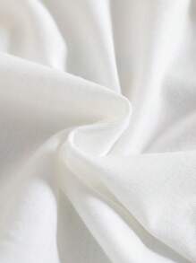 2pcs Baby Girls Cartoon Print Short Sleeve T-Shirt + Solid Color Flared Pants Set - Multicolor - View 3