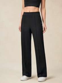 OutZeal Pantaloni da donna leggeri, traspiranti, ad asciugatura rapida, con tasche con chiusura lampo, gamba dritta, con tasche con chiusura lampo, adatti per sport primaverili, avventure all'aperto e uso quotidiano, in materiale soffice e setoso