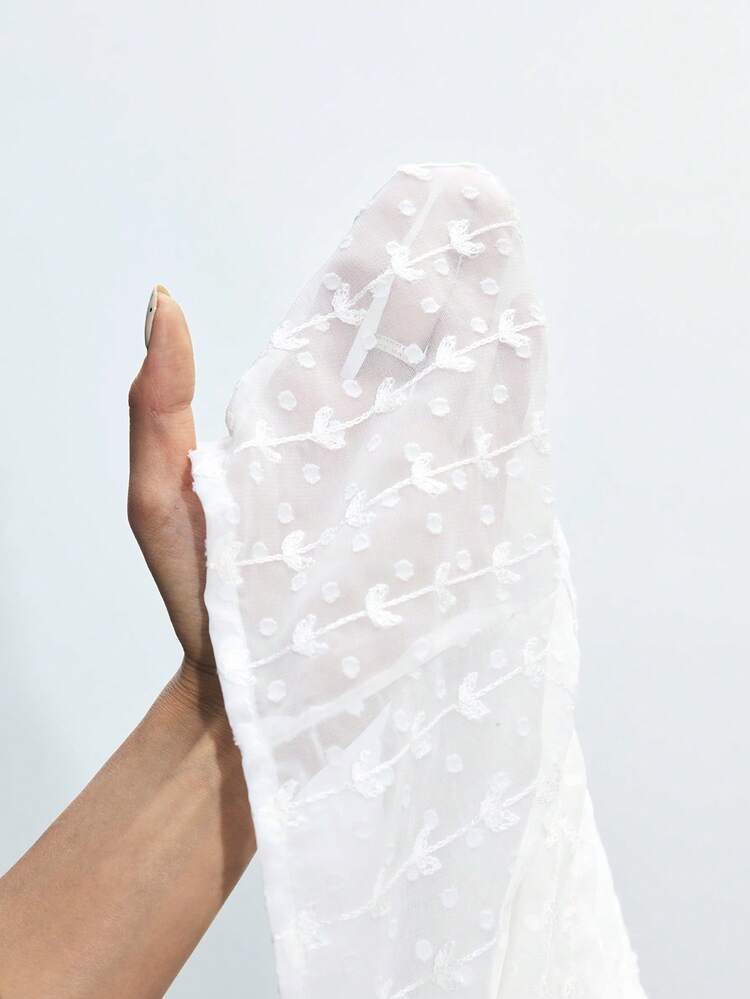 SHEIN Maija Blusa de mujer elegante de unicolor con cuello texturizado y corbata para uso diario